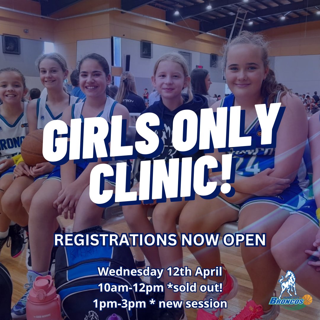 Girls Only Clinic!!

Session 1 is sold out 😲

BOOK NOW ⏬
broncosbasketball.com.au/holidayprogram…