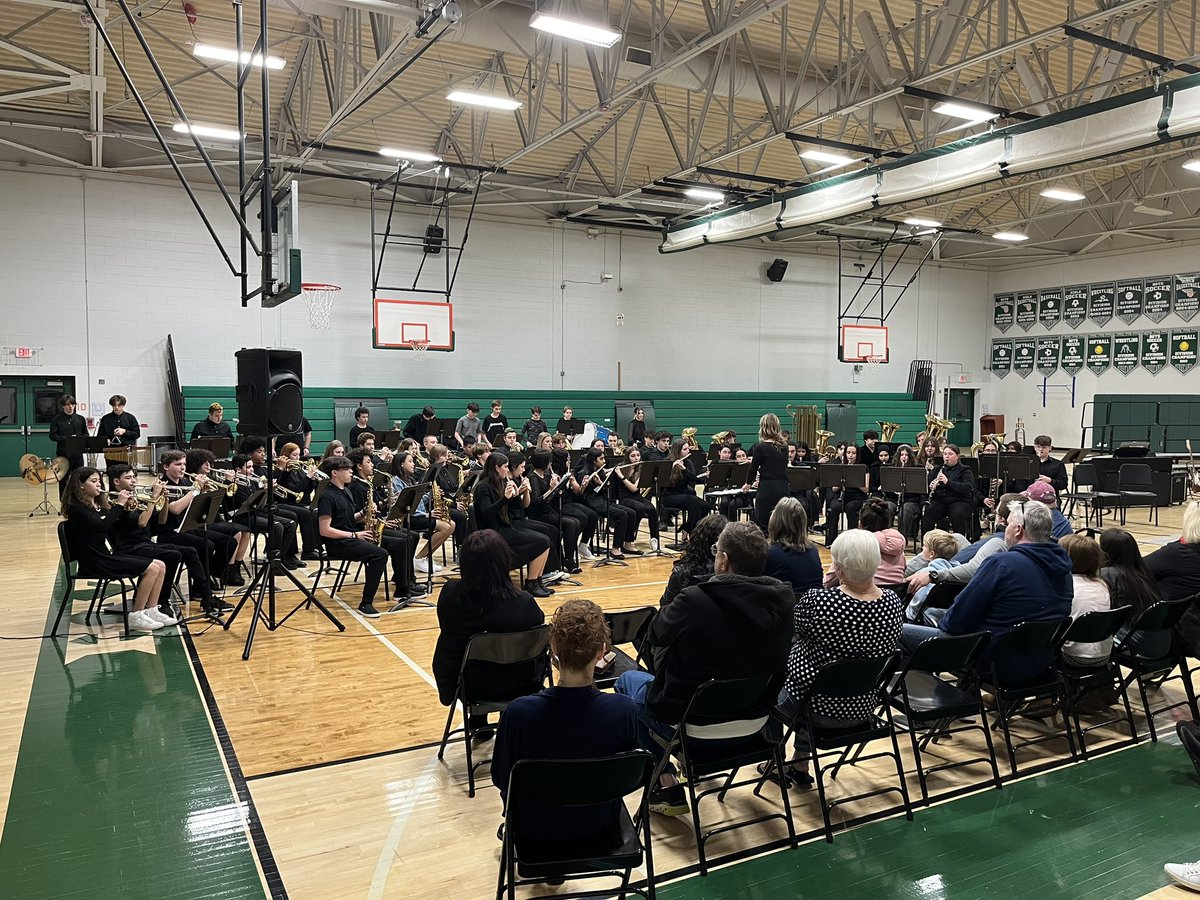 Congratulations to HMS Band and Chorus members for a wonderful Spring concert performance this evening. And thank you <a href="/RHS_MusicDept/">RHS Music</a> for your help in forming the #MegaBand. As always, #HazletProud