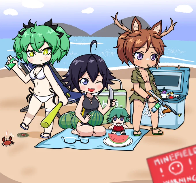 Summer Collab with the friends is finally here!thanks for waiting guys!#MaruPosting#Tsumikollab#KanaTakaArt 