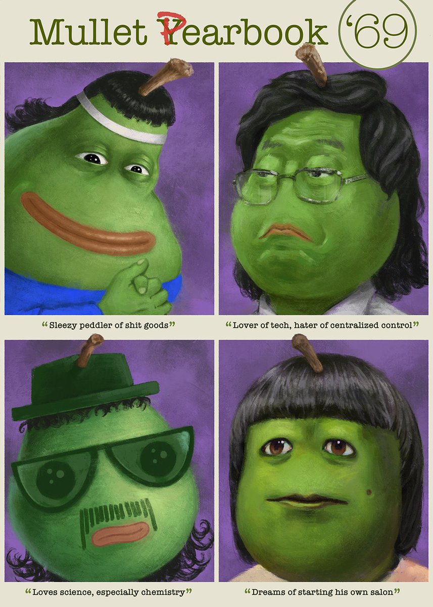 MichaelNaples's tweet photo. Remember yearbook photos? And how awesome we looked in them? We’ll… “Mullet Pearbook ‘69” (supply 69) is the next Mullet Season Card to drop this Friday! LFG! https://t.co/MHRSycEnXT