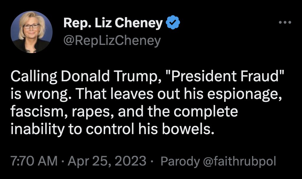 Liz Cheney on President Fraud 🔥