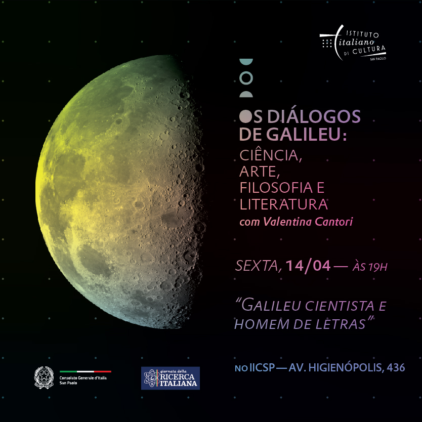 IICSanPaolo's tweet photo. Em  ocasião do VI #giornatadellaricercaitaliananelmondo, o #IICSP propõe quatro encontros sobre a vida de Galileu #Galilei, abordando seus escritos literários e filosóficos.
Inscrições até 12/04
Info: https://t.co/RaV6KRQQHf
#giornatadellaricerca2023 https://t.co/LhZfVUkM5X