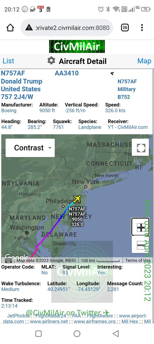 CivMilAir βπ¬π§πΊπ¦ (@civmilair) on Twitter photo #AssholeOne β π© π€‘
The indicted former idiot-in-chief <a href="/realDonaldTrump/">Donald J. Trump</a> on board & heading to New York for mugshot & finger prints! πΈ π
#TrumpForceOne β
B752 N757AF
#TrumpMugShot #TrumpIsACriminal #AssholeOne β π© π€‘
The indicted former idiot-in-chief <a href="/realDonaldTrump/">Donald J. Trump</a> on board & heading to New York for mugshot & finger prints! πΈ π
#TrumpForceOne β
B752 N757AF
#TrumpMugShot #TrumpIsACriminal