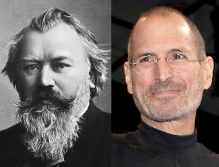 Brahms died this day in 1897 by pancreatic neuro-endocrine tumor (PNET) that had metastasized to the liver. Steve Jobs also died from the same tumor, PNET. If they had been diagnosed today, both of them would live many more years. Because of Cancer Research.