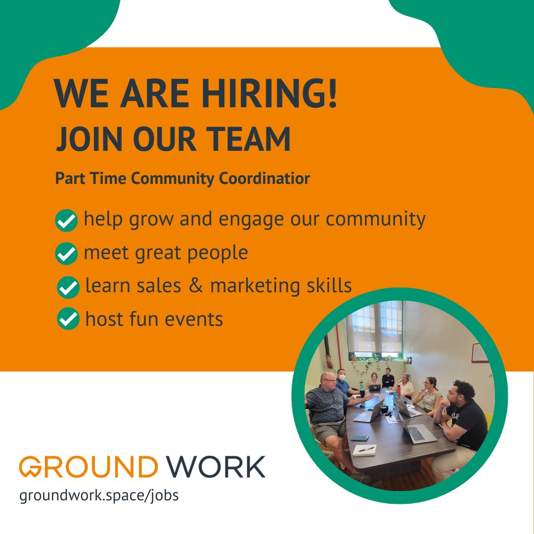 We're hiring! Join our team as a PT Community Coordinator. This is the perfect gig for students, entrepreneurs, or parents with kids who want to get out of the house and earn some extra income. Visit our website for details and how to apply: buff.ly/40WweiB