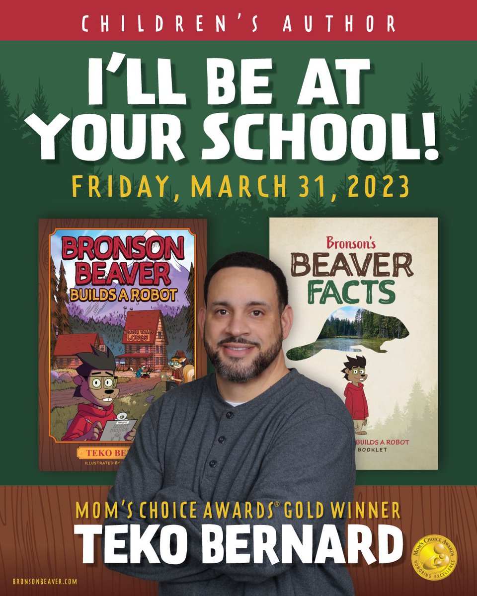 My #authorvisit at Auburn Elementary was great! They have an amazing librarian, great teachers, and awesome kids!

I was thrilled to share with grades K-6 why I write #books, why strong #reading skills matter, and why I wrote a book about an inventive #beaver named Bronson!