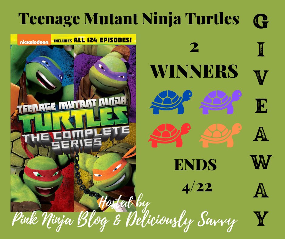 PinkNinjaBlogg's tweet photo. 🍕 GIVEAWAY ALERT 🍕

COWABUNGA! Enter for the chance to #WIN 1 of 2 DVD copies of @Nickelodeon's Teenage Mutant Ninja Turtles The Complete Series from @PinkNinjaBlogg &amp; @DeliciouslySavv!

Enter &amp; Good Luck! https://t.co/mW90oJe52b 

#TMNT #Giveaway #SMGN2023SpringGiftGuide💐 https://t.co/D38EcrpadF