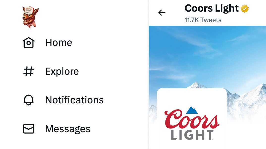 Coors Light tweet media