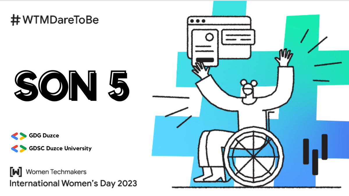 📢Etkinliğimize son 5 gün kaldığını hatırlatmak istedik.

🌸Birbirinden değerli konuşmacıların yer aldığı, katılım sertifikası vereceğimiz etkinliğimize hepinizi heyecanla bekliyoruz.
#wtm #iwd23 #google #googledev #duzce #duzceetkinlik #DareToBe