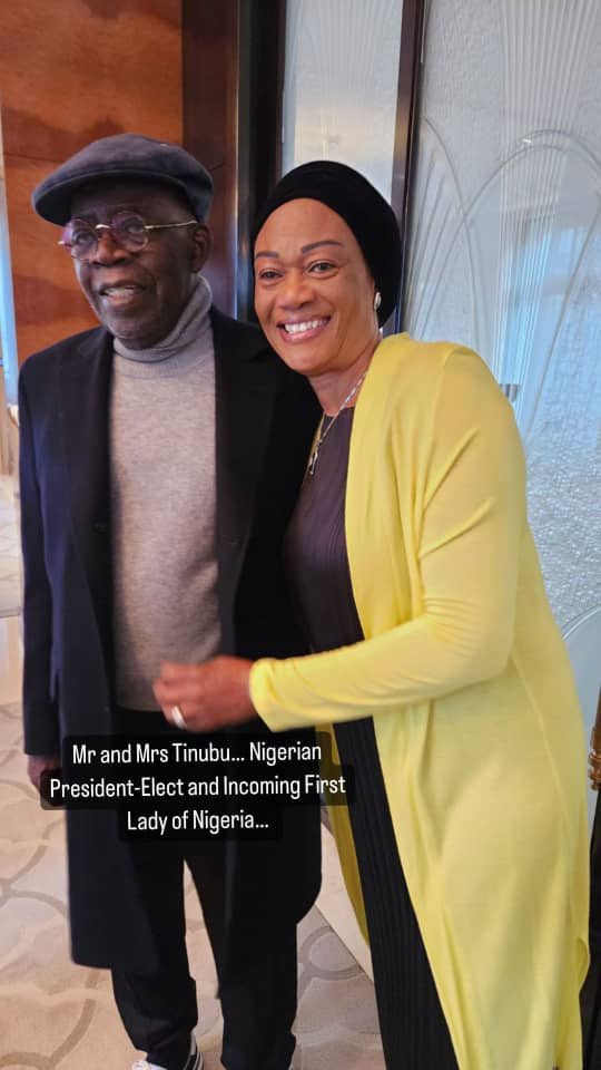 If You love the Presidnet elect Asiwaju Bola Ahmed Tinubu and his wife Remi Tinubu the First Lady don't say anything just Retweet. ❤️🍷