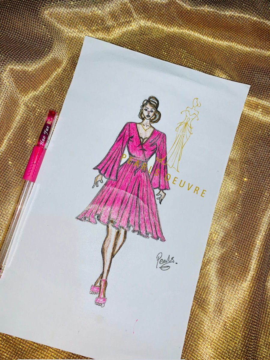 A pink beautiful dress 💗💗💗💗

#fashionstyle #fashionillustrator #ArtistOnTwitter #artist #pinkdress