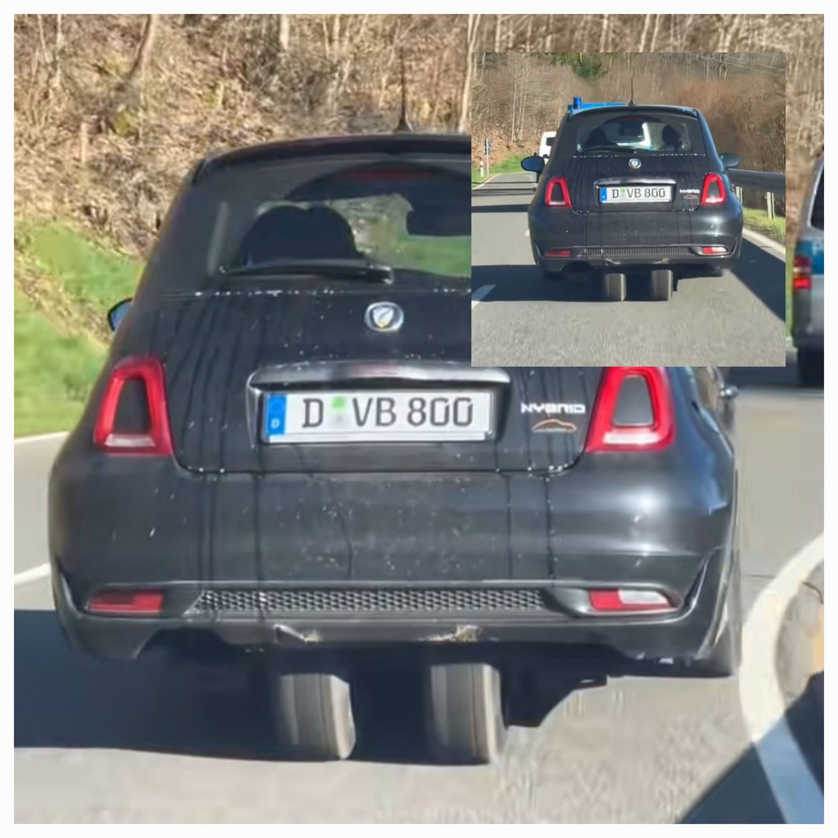 ads_experience's tweet photo. Curioso: En Alemania convierten el Fiat 500 en un triciclo para que se pueda conducir con 16 años. https://t.co/86QtPnRcLL