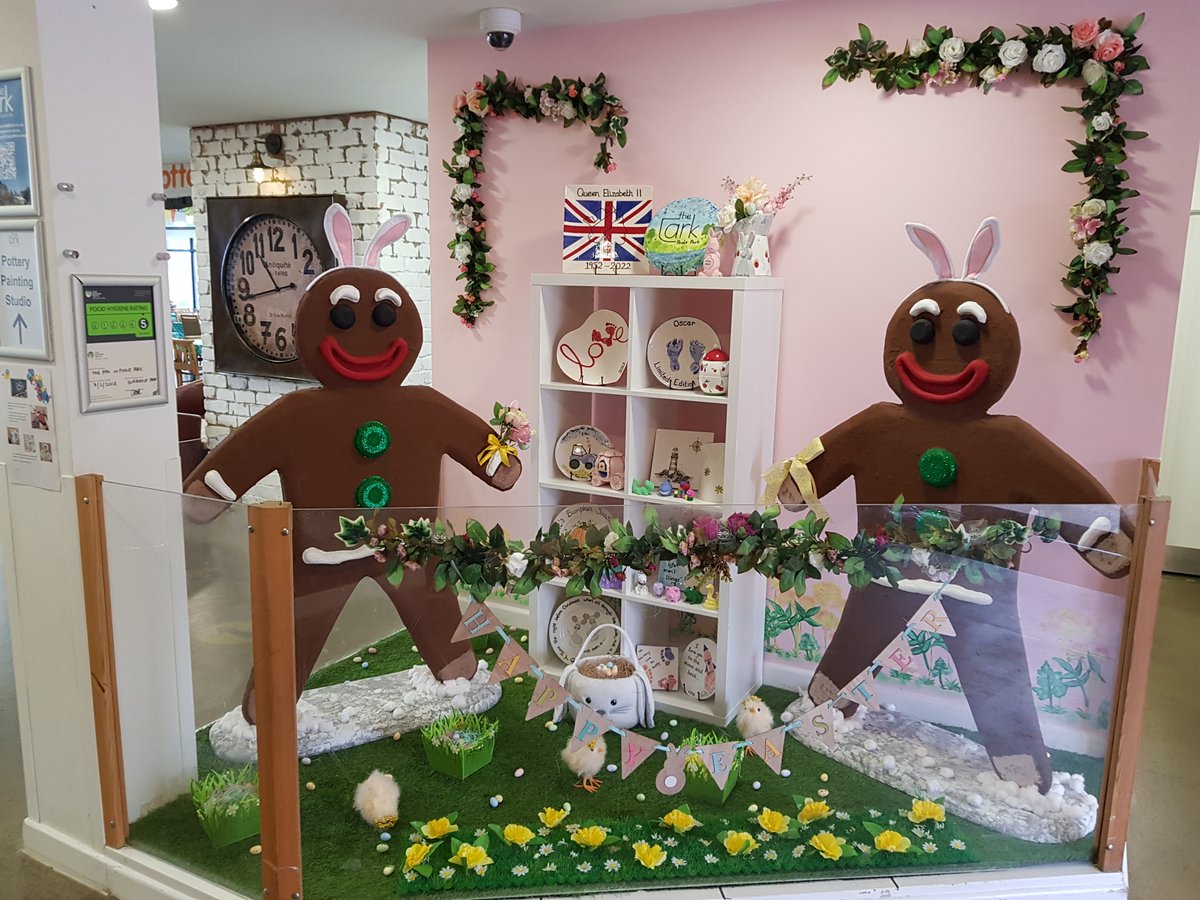 Join us over the Easter holidays for some Ark Fun! 
Painting in our Pottery
Fun in our Soft Play 
Relax in our Cafe and enjoy a bite to eat
Have a sweet treat from our Parlour