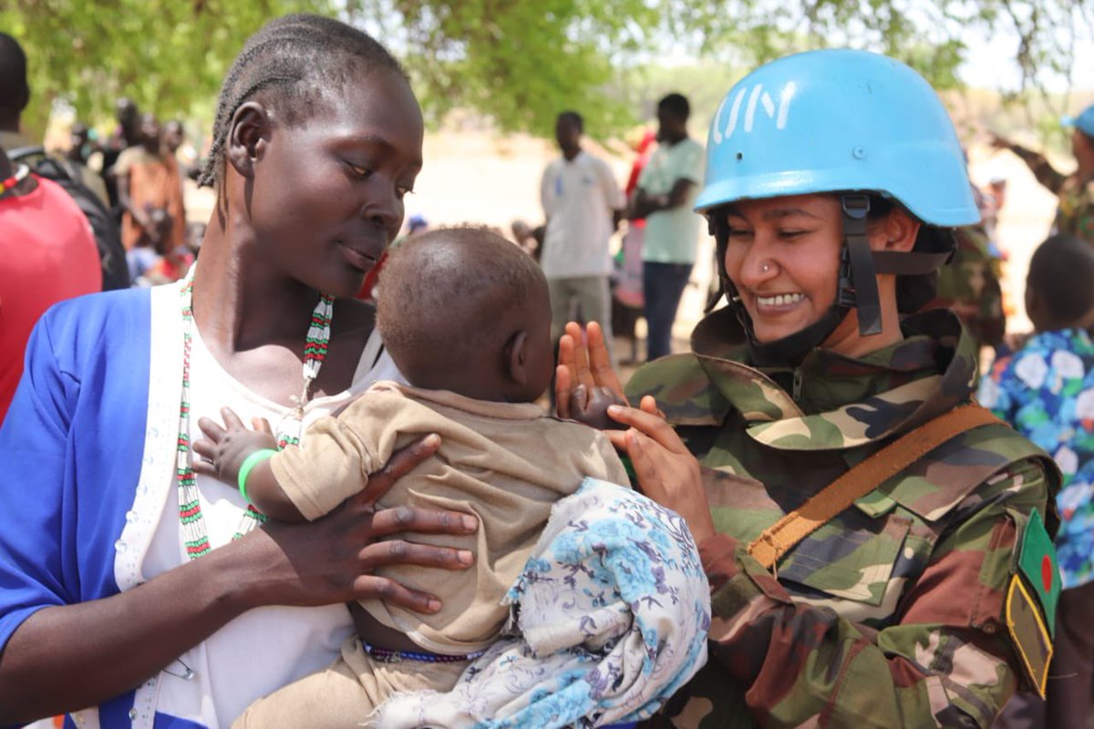 ashahab7434's tweet photo. #bangladesh female peacekeepers are doing some extraordinary CIMIC works in UNMISS. Keep it up #BANBAT6. 

#peacekeeping 
#unitednations https://t.co/3dorNSELqb