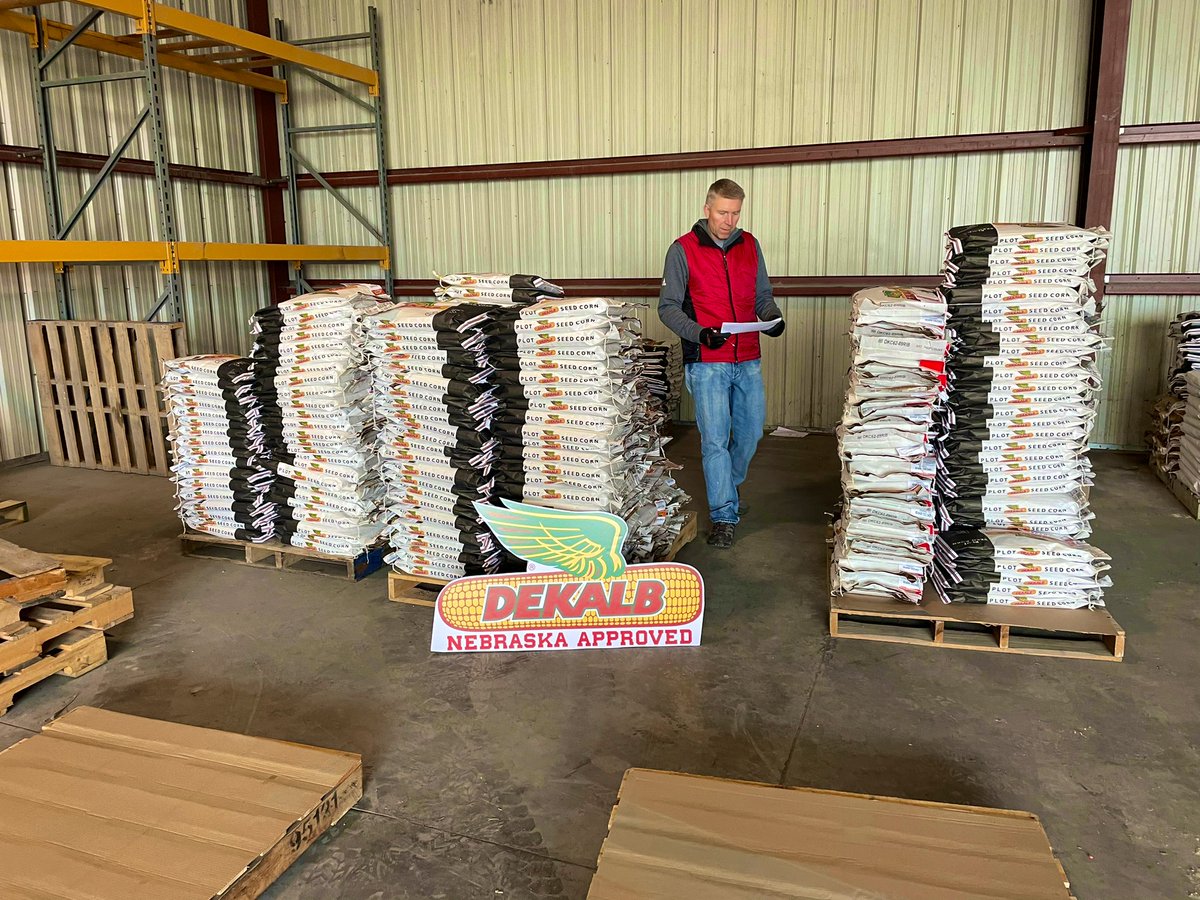 Plot seed stacking, sorting, and delivering is underway here in Nebraska getting ready for a successful 2023. #nebraskaapproved