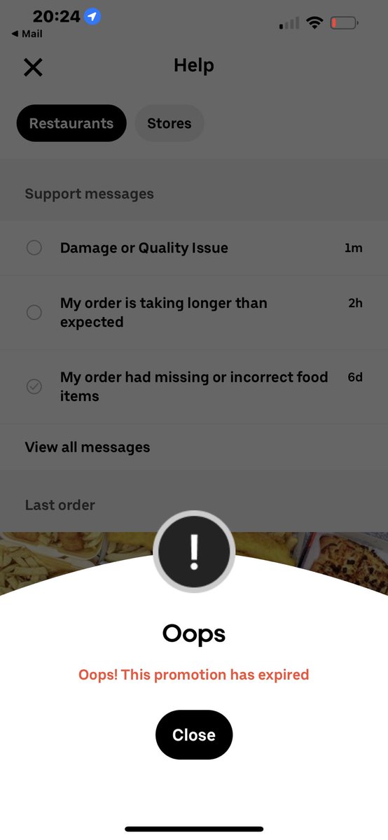 Meganj562's tweet photo. Just a few of the screenshots from my chat with @UberEats I mean what a joke- waited 2 hours with issue, then cancelled completely to half my order missing second time! promo code for cancellation compensation which expired within 2 hours!? #ubereats #joke #complaint #retweet https://t.co/lmeKjEB2NM
