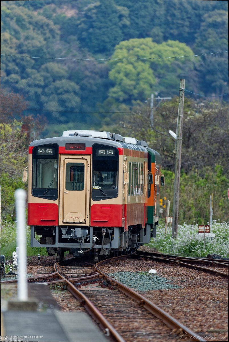 cso0's tweet photo. 23.04.02
#天竜浜名湖鉄道
#天竜浜名湖線
#天浜線
#鉄道
#第三セクター
#th2100
#th2101
#Re +
#湘南色
#国鉄一般気動車標準色
#th2102
⁡⁡⁡#キハ20 ⁡ ⁡#復刻塗装車両 ⁡
#天浜線さくらトレイン
#canon
#eosr3
#ef200400
#ef200400mmf4lisusm
#ef200400mmf4lisusmエクステンダ14
#my_EOS_photo https://t.co/o3PDFzqyHj