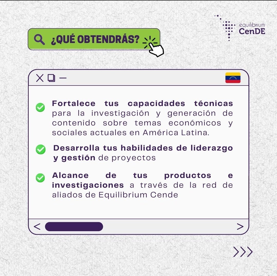 teresarod_'s tweet photo. En @equilibrium_cd hemos diseñado un programa (Ahora Avalado por la UCV) que proporciona a jóvenes entre 22 y 28 años, habilidades prácticas y herramientas técnicas para insertarse al ecosistema de desarrollo regional. https://t.co/eHkC42YNW6