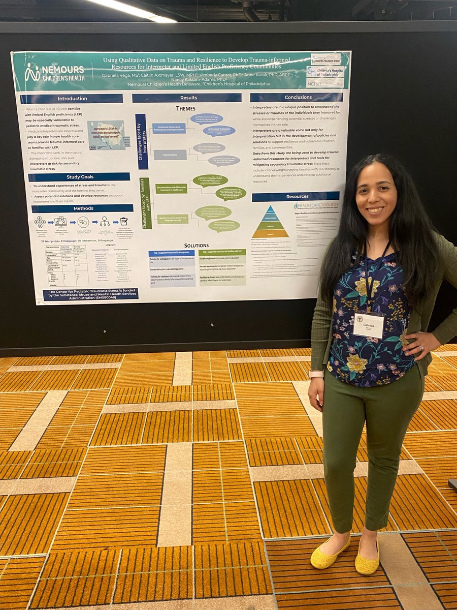 PedTraumaStress's tweet photo. Some CPTS posters at last week's Society of Pediatric Psychology Annual Conference in Chicago! @DrJuliaPrice1 and @GabyVega302 @angelmunoz_psyc @NemoursCHDS #sppac2023 #sppac https://t.co/IdrLgrkPF6