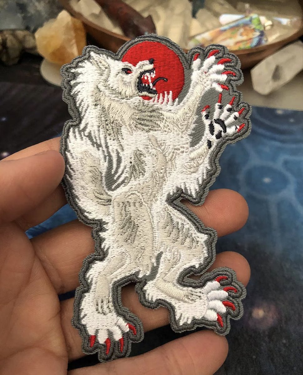 Only 12 left!! 😱 Don't know if/when they will be restocked, so if you have been wanting it, get after it!
#werewolfpatch #embroideredpatch #whitewerewolf