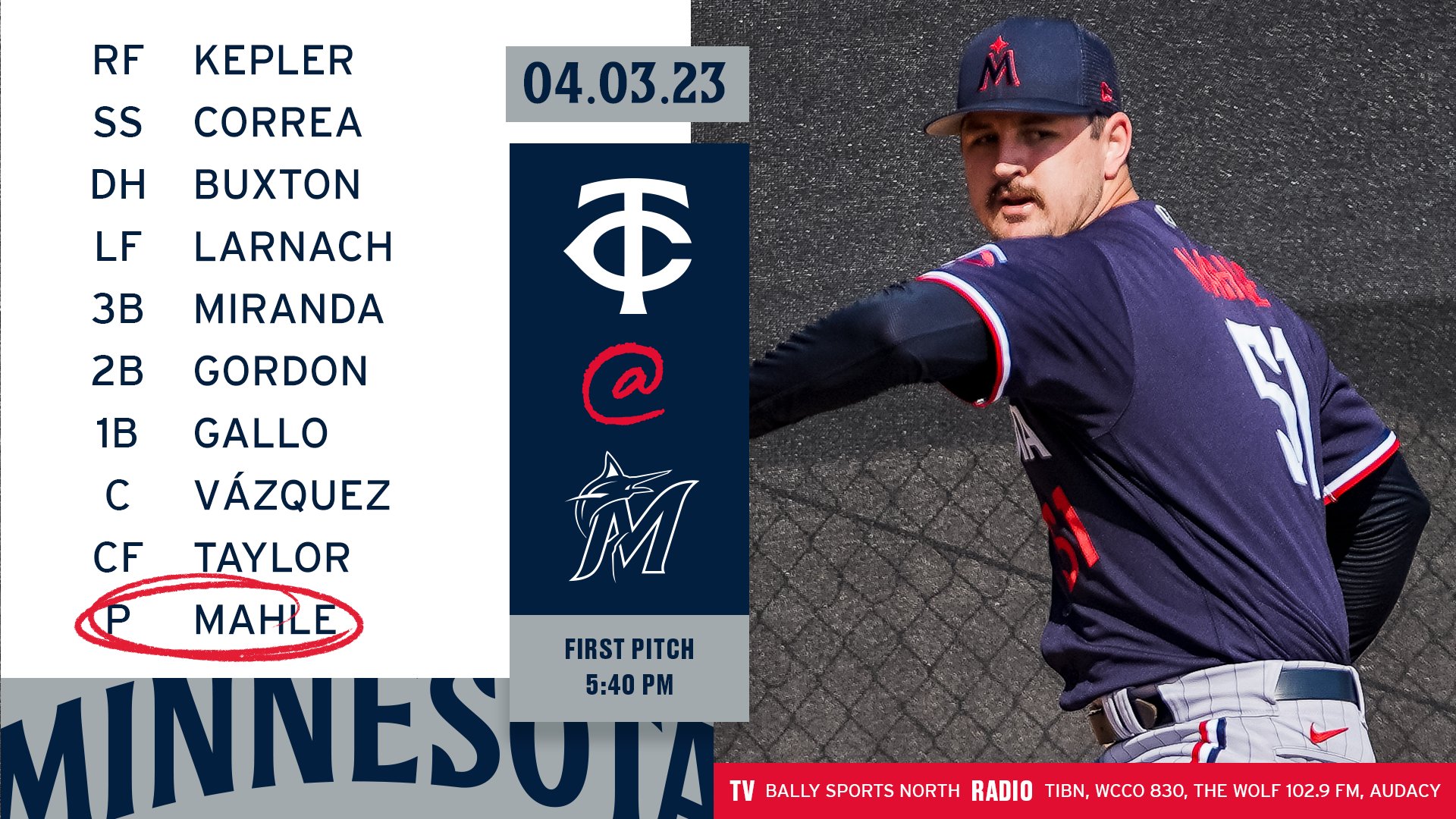 Matt on Twitter "Twins How about changing the hole opener to Friday