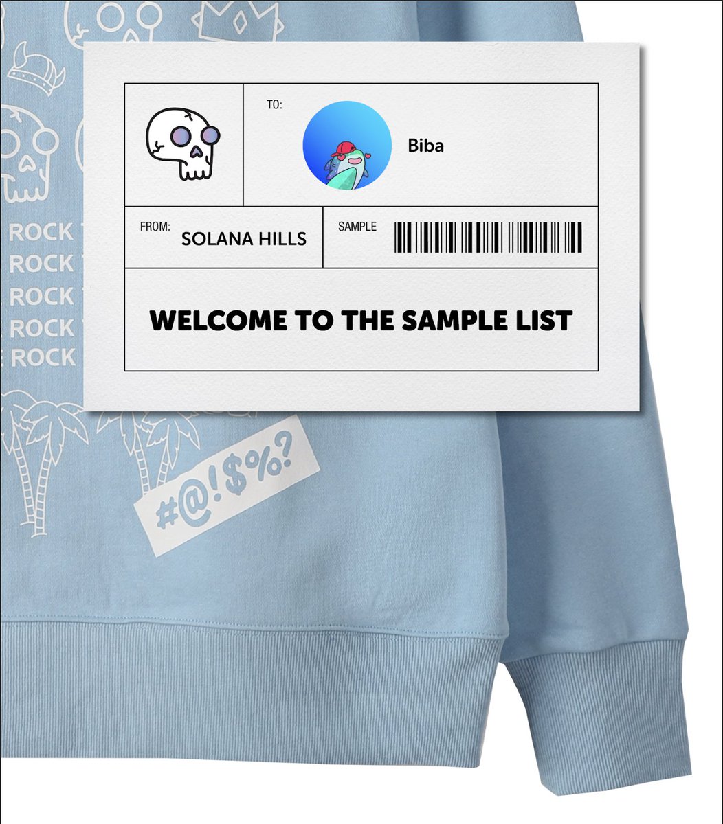 17/xx <a href="/bibatheking/">Biba 👑 | Solflare</a> welcome to the Solana Hills Sample List.
