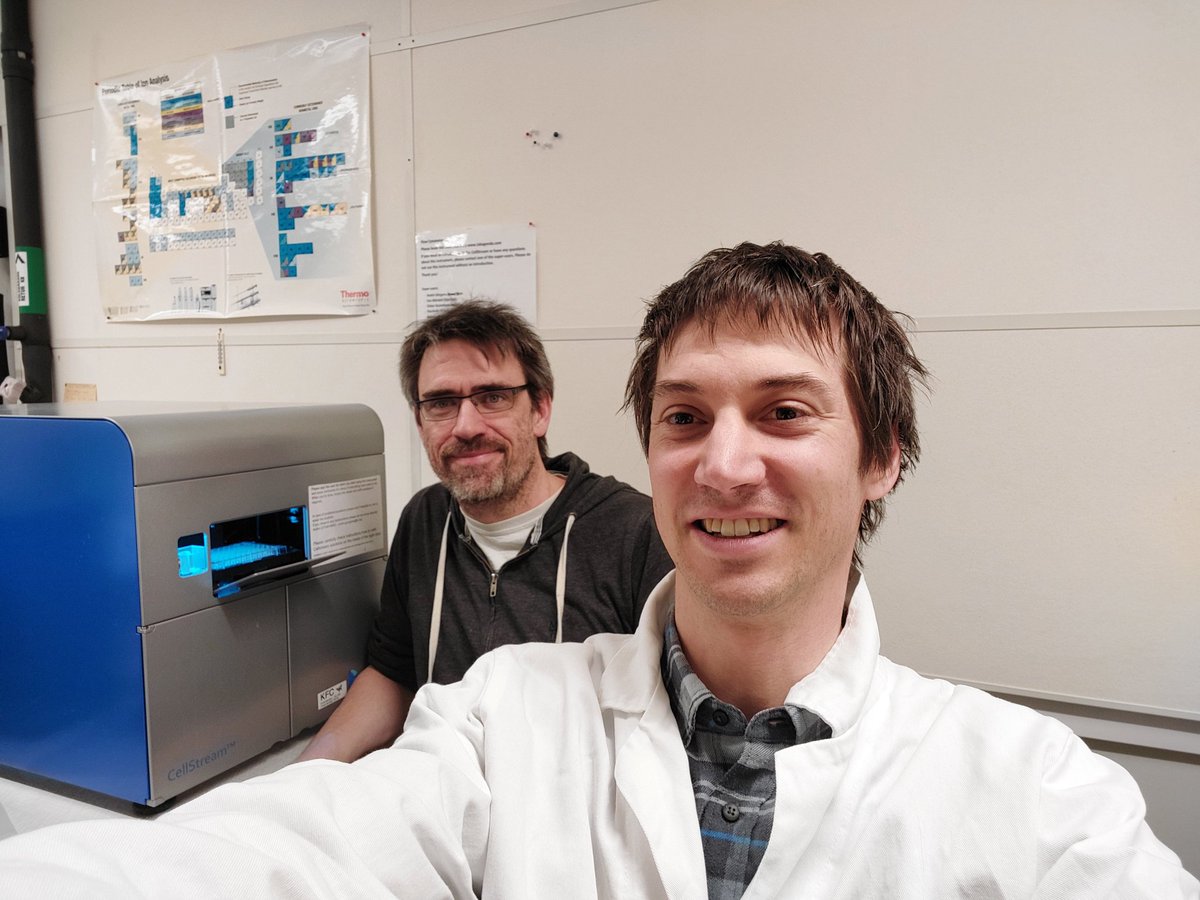 Martin_Wolf1985's tweet photo. A perfekt start with #AndreGörgens in #SamirELAndalousi Lab @ Karolinska in Stockholm for my MOVE stay enthält #ASEV https://t.co/DomrsDeq58