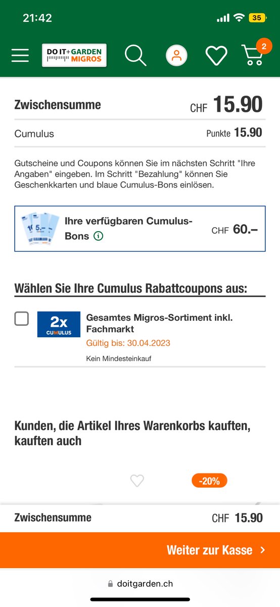 Hey <a href="/migros/">Migros</a> was kann ich tun, wenn ein 5x-Gutschein im
online-shop nicht zur Auswahl steht?