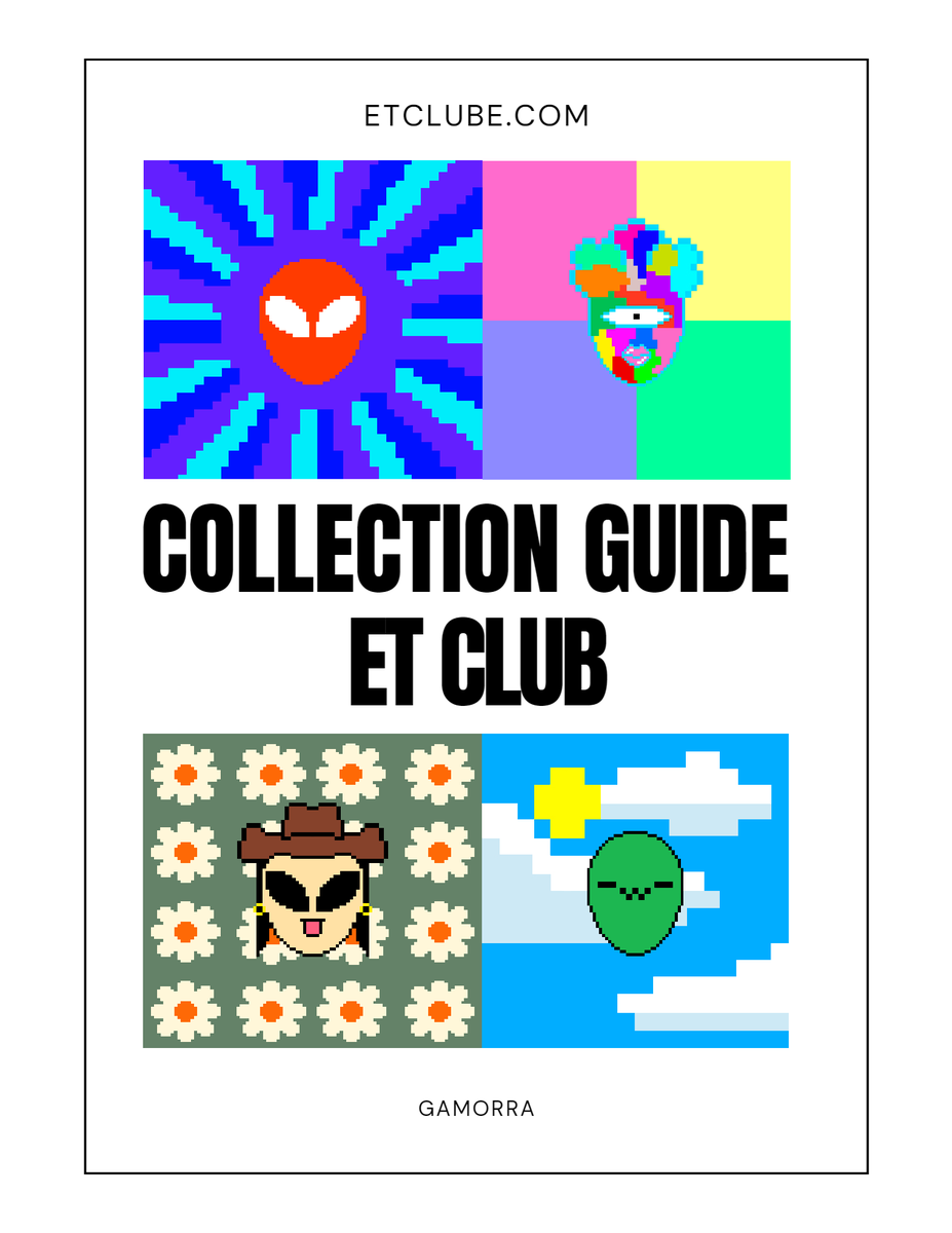 et_clube's tweet photo. 1/6 Have you heard about the ET CLUB Collection guide? It's a comprehensive guide that explores the different categories, traits, and rarities of the NFTs in the ET CLUB Collection. #NFT

A little thread about🧵👇🏻  #CollectionGuide https://t.co/dq1B5AJIKQ