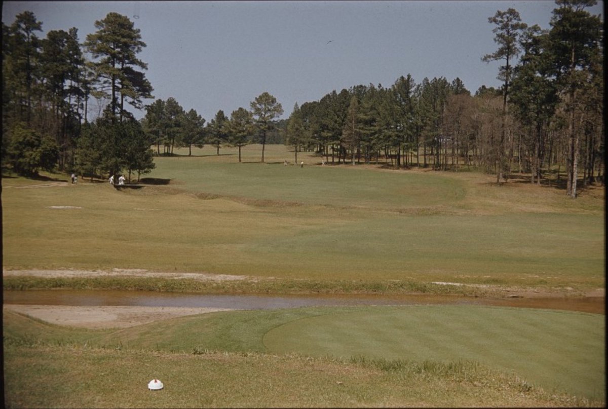 Now vs 1955, 13 tee at Augusta National