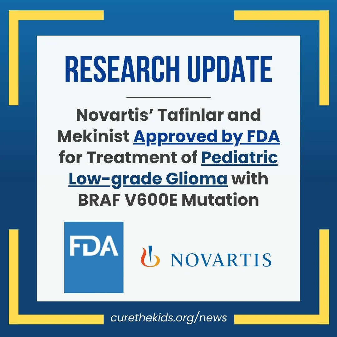 PBTFGameON's tweet photo. Treatment options for kids w/brain cancer are extremely limited. But when you stream w/#PBTFGameON, you help @PBTF accelerate the development of new therapies.
Read our latest research update to learn about a FDA approval giving patient families hope: https://t.co/4RUGyq1T30 https://t.co/55wapjtrLT