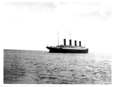 #TodayInHistory Apri 11, 1912, 11.30am - Titanic anchors off Cork Harbour. Seven 1st Class passengers disembark & seven 2nd & 113 3rd Class passengers embark At 1.30pm Titanic departed Queenstown. This image, taken by Francis Brown is the last pic of Titanic before she sank.