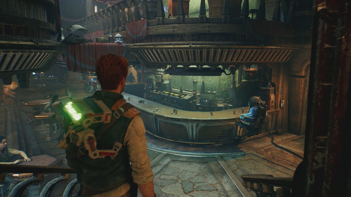 A7ZATRU's tweet photo. The thing that blew me about about Jedi Survivor was just how much stuff has been made and placed in the game world. Everything could tell a story. It feels lived in.

Greez's Cantina is Maz's Castle in Battlefront 2 but on another level.

https://t.co/ju99XbYQye https://t.co/GDALyD75m7