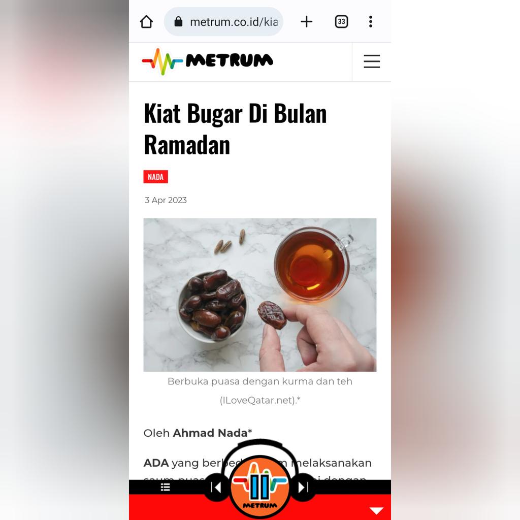 MetrumCoId's tweet photo. Kiat Bugar di Bulan Ramadan
https://t.co/khUW41xhSJ
Simak melalui App Android Metrum https://t.co/ZkQnVoNpiv. “Satu Aplikasi Menjelajah Berbagai Platform”, Web Metrum Radio https://t.co/aaMrLCJfQ7.
IOS App Online Radio Box.
Profil METRUM
https://t.co/pj3XK5ZpdN
#metruinfo #metrum https://t.co/yp0KzGKhvD