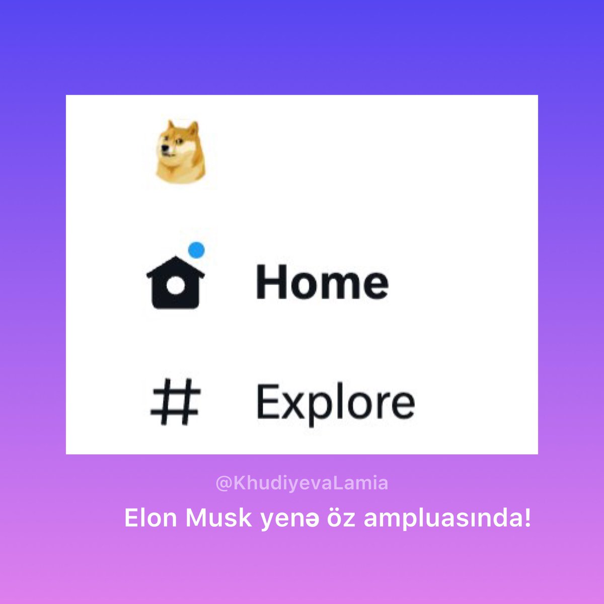 khudiyevalamia's tweet photo. Dünya gündəmi yenə #ElonMusk-ın qərar və əməlləri ilə çalxalanır! 😯

Bu dəfə isə #Twitter sosial şəbəkəsinin loqosunu dəyişib #DogeCoin ediblər. Bundan sonra Doge #Coin sürətlə artır. 🚀

Fürsətdən istifadə edib alacaqsınız? 🤭 

#kriptovalyuta #crypto #technews #DigiLady https://t.co/KXsvbmgaf1
