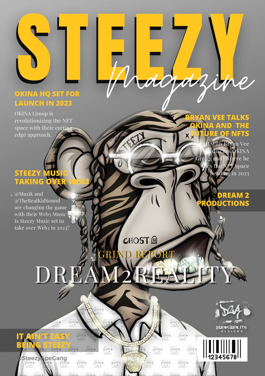 D_2_R_Designs's tweet photo. New Edition of "Steezy Magazine Hot off the Press. 
#SteezyApeGang #StzyMusic #OkinaGroup #SteezyMagazine 
#Dream2Reality #EditKing https://t.co/XgADh5DVe8