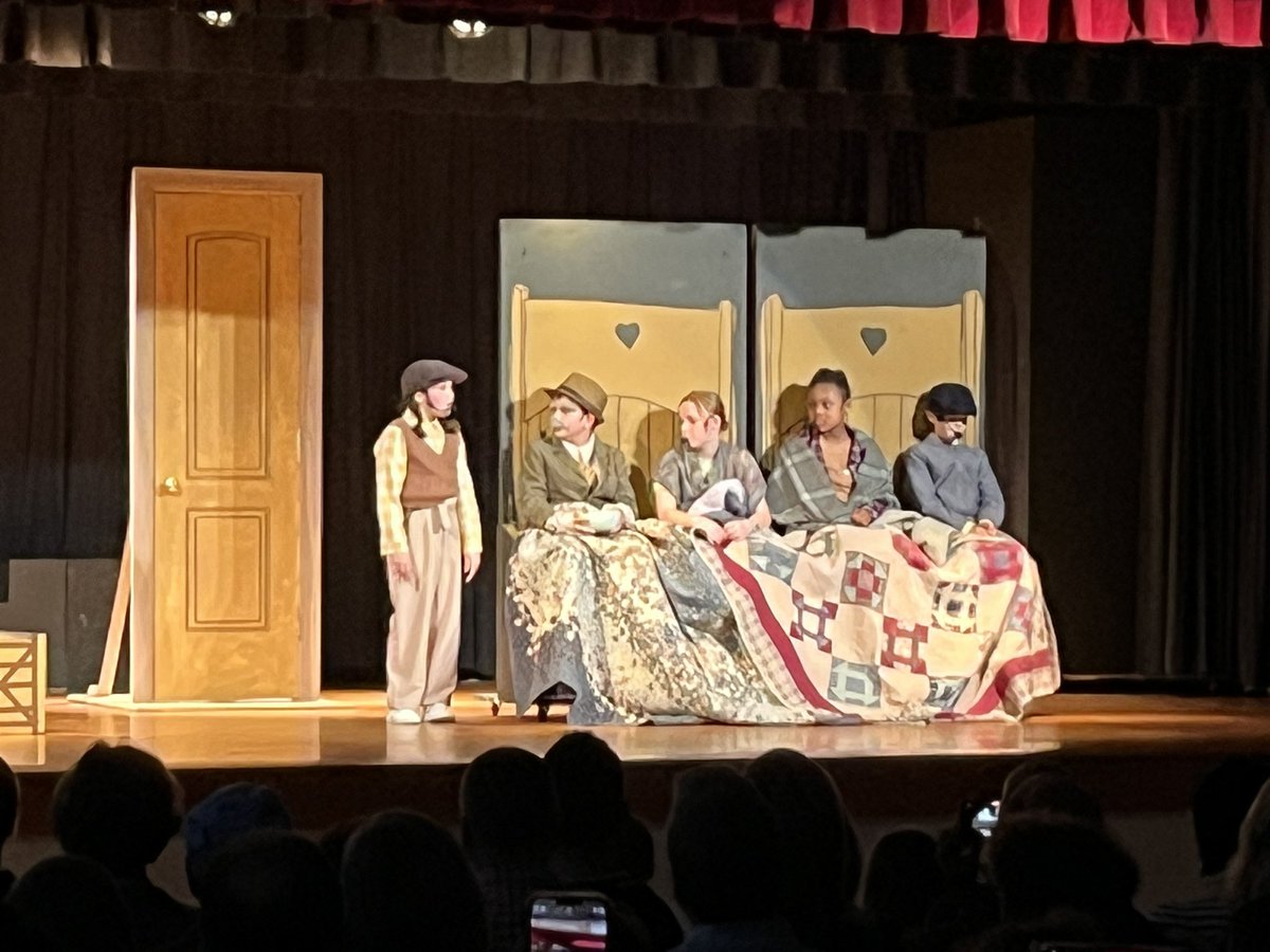 HunterPrincipal's tweet photo. Lights! Camera! Action!  We had 4 shows of Willy Wonka Jr!  Everyone left each show craving candy! 🍭🍫🍬🎟️ @CentralWCPSS @WCPSS @wcpssmagnets https://t.co/jPmOjVS3U0