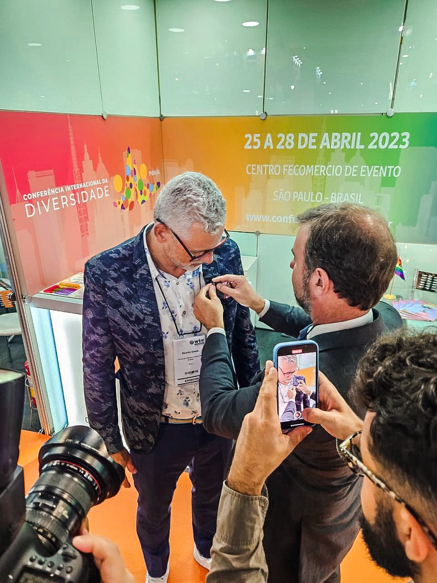 camaralgbtbr's tweet photo. Marcelo Freixo e Jaqueline Gil visitam stand da Camara LGBT na WTM Latin America 2023, impulsionando o turismo inclusivo no Brasil. 🌈✨ #WTMLA #TurismoInclusivo" https://t.co/DnMjDqpb3n