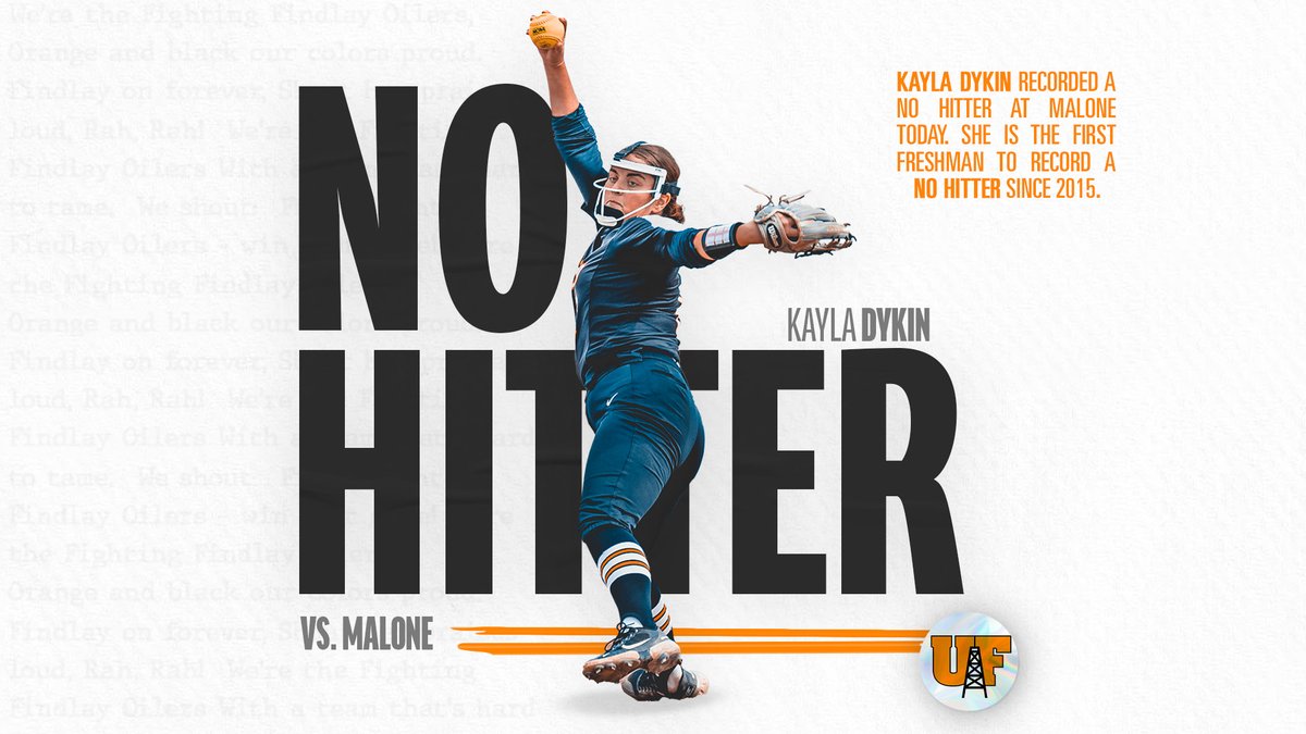 That is a no hitter for Kayla Dykin!

The freshman recorded seven strikeouts and just one walk against Malone.