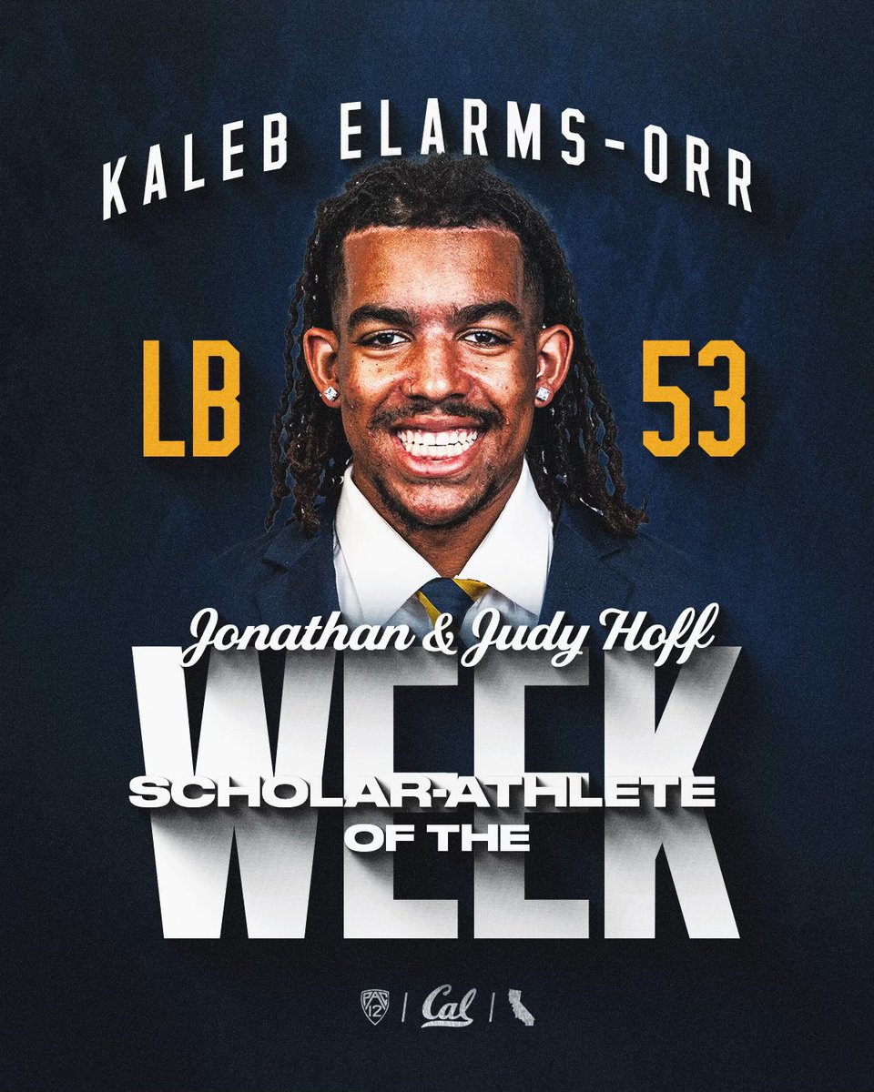 All around performance ✍️

@kjelarmsorr has been named the Jonathan &amp; Judy Hoff Scholar-Athlete of the Week.

#GoBears