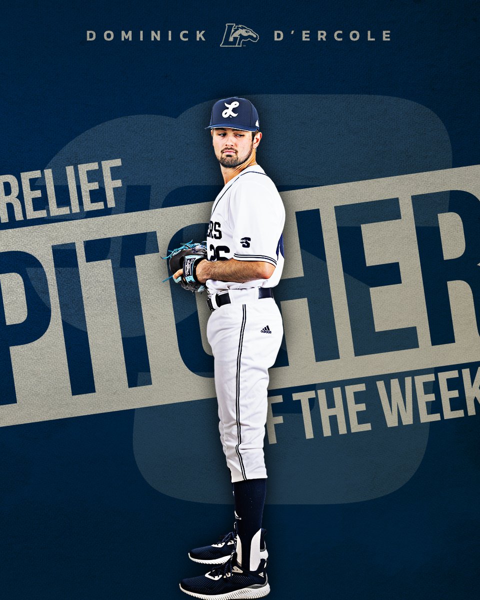 BigSouthSports's tweet photo. He earned 2⃣ saves in 3⃣ appearances while yielding just 4⃣ hits in 6.1 shutout innings out of the bullpen 👏

@LongwoodBase's Dominick D'Ercole is the #BigSouthBase⚾️ Relief Pitcher of the Week! https://t.co/gz57UWfwnk