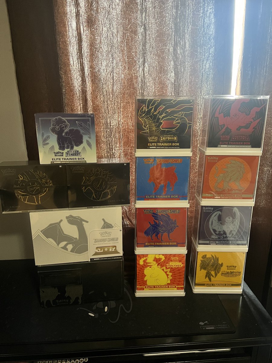 RichHomieDalt's tweet photo. Pictured below is what I have SEALED, looking to move as a lot. DM if you’re interested @PokemonBST @PokemonTCGDrops @CTPokemonTCG @PokemonTCGStan https://t.co/k9TXnHvsrR