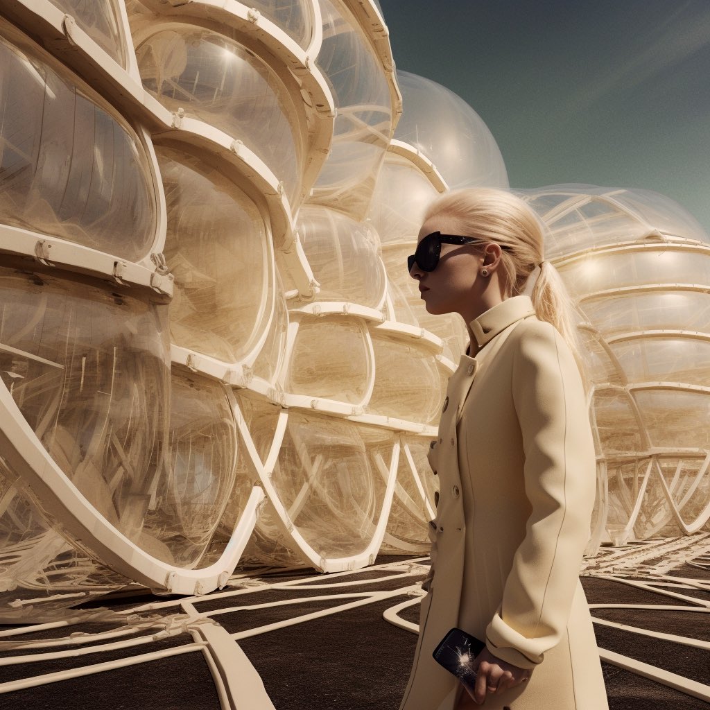 efsome's tweet photo. @icreatelife #propmt : ARCHITECTURE OF THE FUTURE, inspired by tim walker, 1960s, ultra detailed, cinematic, 3d --v 5 https://t.co/clTmHOQ1JY