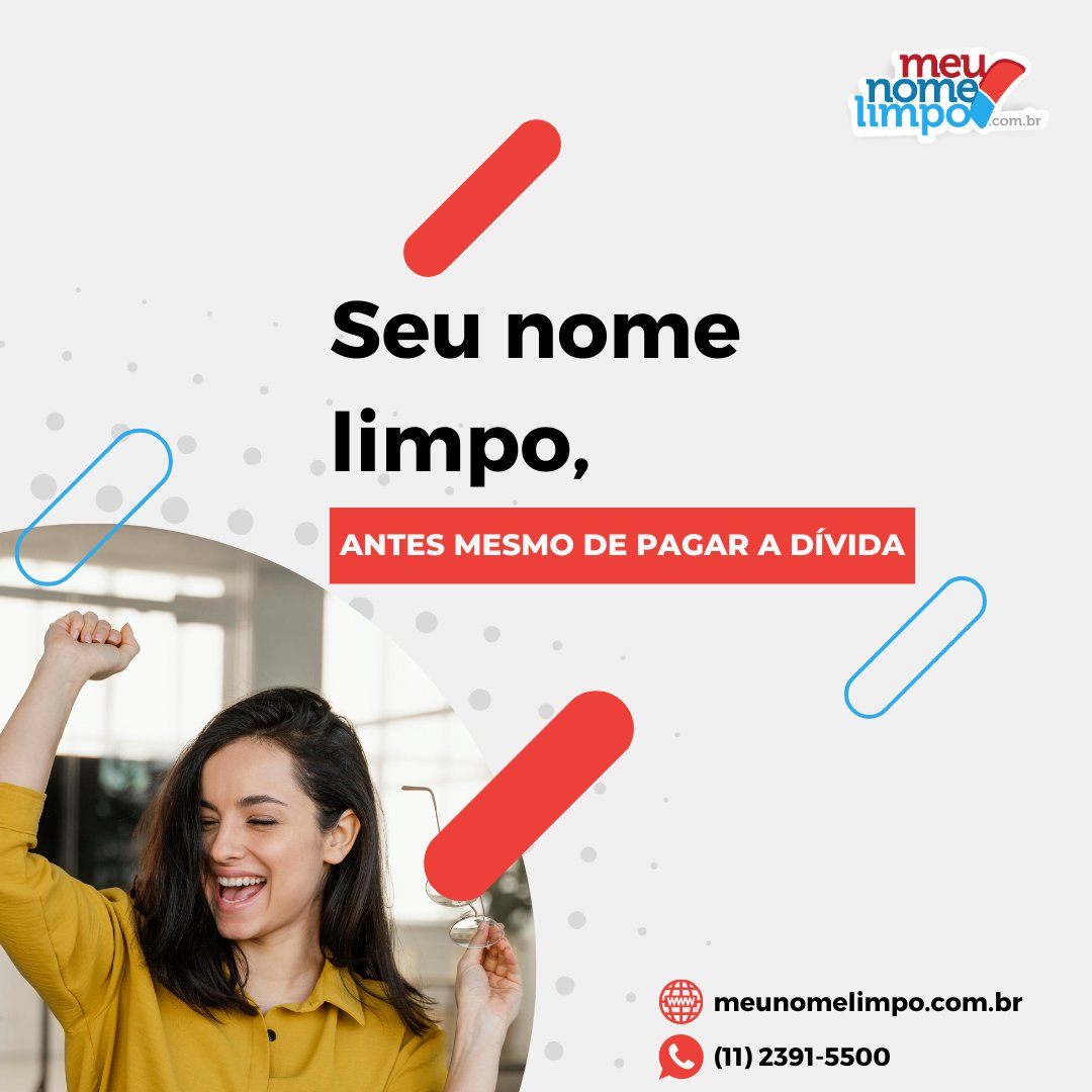 🚨 ATENÇÃO! 🚨 Nome sujo, e não consegue pagar a dívida? Podemos te ajudar!

Apenas 4 passos te separam de ter o seu nome limpo (antes mesmo de pagar a dívida). É um direito de todos os brasileiros! Saiba mais no #LinkNaBio