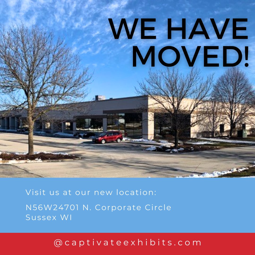 The move is complete and we are getting settled in our new headquarters! Please make a note of our new address:N56W24701 North Corporate Circle in Sussex, Wisconsin.