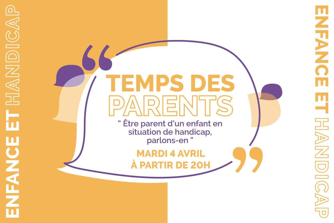 => C'EST DEMAIN !
" Être parent d'un enfant en situation de handicap, parlons-en. "

📅 Rendez-vous demain à partir de 20h à la Maison de l'Enfance de Craponne. 

📍 31 RUE DU 8 MAI 1945 - 69290 CRAPONNE
ℹ Entrée libre.