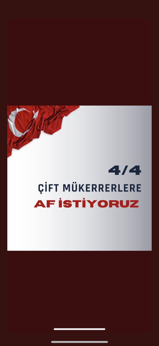#CezaevleriAFistiyor

Milyonlar AFBekliyor

2.Mükerrer 4/4 halen MÜJDE bekliyor

Terör 4/3 aldı
Biz basit ve farklı suçlarla 4/4 aldık

<a href="/RTErdogan/">Recep Tayyip Erdoğan</a> <a href="/bybekirbozdag/">Bekir  Bozdağ</a> <a href="/YildizFeti/">Feti Yıldız</a> <a href="/yilmaztunc/">Yılmaz TUNÇ</a> <a href="/avoguzhankaya/">Av. Oğuzhan Kaya 🇹🇷</a> <a href="/avabdullahguler/">Abdullah Güler</a> <a href="/AvSabriOzturk/">Av.Sabri Öztürk</a> <a href="/AvOzlemZengin/">Av. Özlem Zengin 🇹🇷</a> <a href="/israfilkisla/">İsrafil KIŞLA</a> <a href="/AyseTurkmenogl/">Ayşe Türkmenoğlu</a>