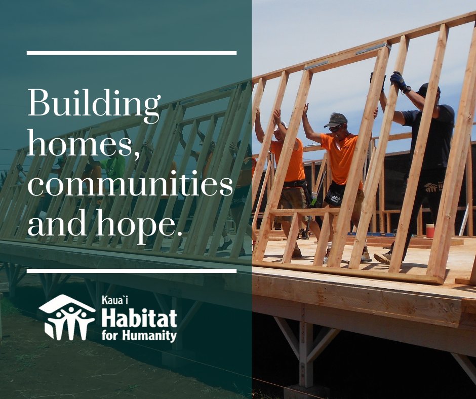 KauaiHabitat's tweet photo. #missionmonday #homesandhope #buildaloha https://t.co/NSe3tijlRr https://t.co/xrqR911aEF