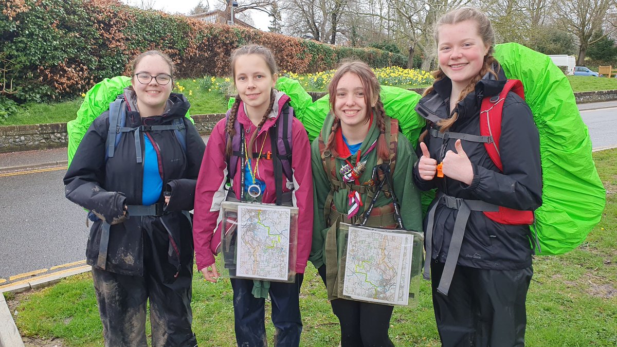 Drake_ESU's tweet photo. Springtime and #DofE is in the air. Congratulations to our teams for completing their Silver expeditions #Scouts #Explorers #SkillsForLife #WSScouts #Crawley #Ifield https://t.co/fyqPeJk311