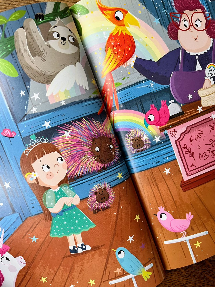 timbudgen's tweet photo. Baby Unicorns , rainbow porcupine , flying sloths , flaming phoenix , fairies , talking hippos , singing llamas , dancing pandas , magical kitticorns as well as some very sweet elephants - all in The Magic Pet Shop 9 - Elepop ! Publishing 13th April #Matildarose #elepop https://t.co/3yt5jQFVxr